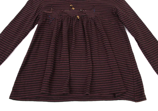 sunao kuwahara Star Patch Beads Stripe T Shirt K-175794_010