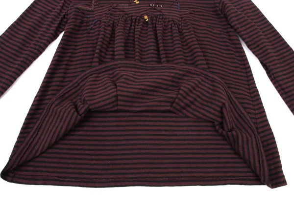 sunao kuwahara Star Patch Beads Stripe T Shirt K-175794_011