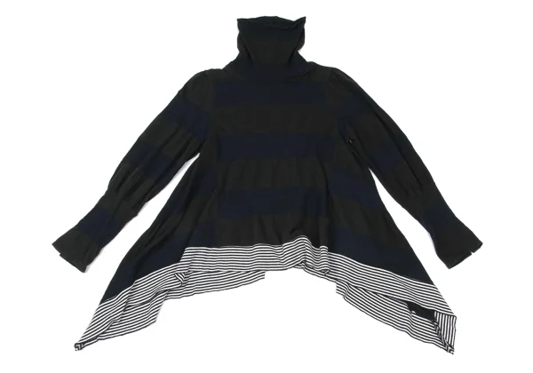 sunao kuwahara Hem Switching Drape T Shirt K-175795_002