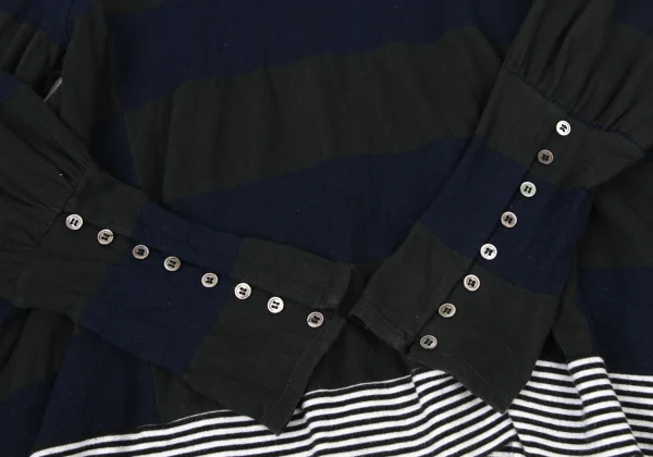 sunao kuwahara Hem Switching Drape T Shirt K-175795_006