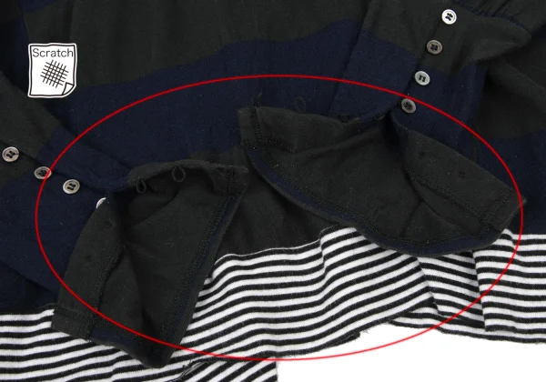 sunao kuwahara Hem Switching Drape T Shirt K-175795_008