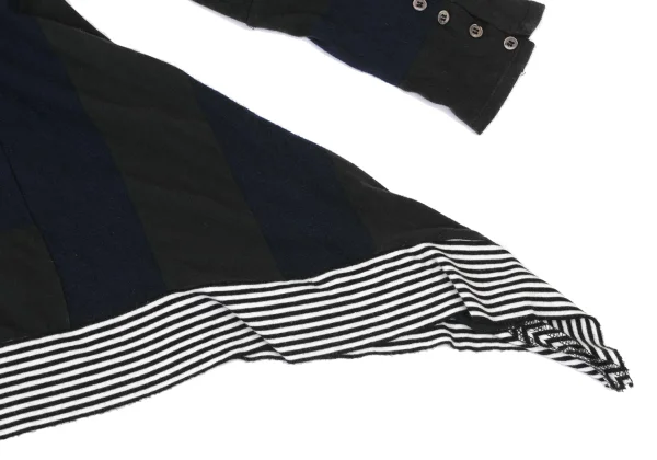 sunao kuwahara Hem Switching Drape T Shirt K-175795_014