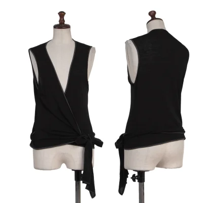 HIROKO KOSHINO Cachecoeur Stitch Design Sleeveless Top