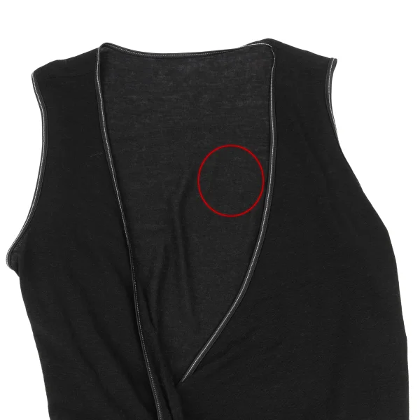 HIROKO KOSHINO Cachecoeur Stitch Design Sleeveless Top K-175797_003