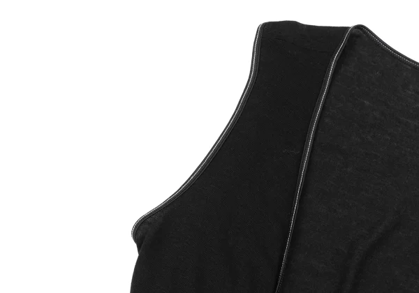 HIROKO KOSHINO Cachecoeur Stitch Design Sleeveless Top K-175797_006