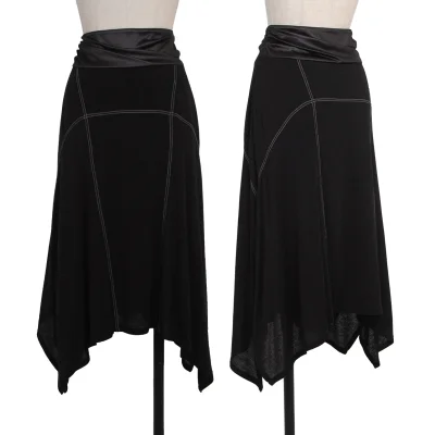 HIROKO KOSHINO Waist Switching Stitch Design Skirt