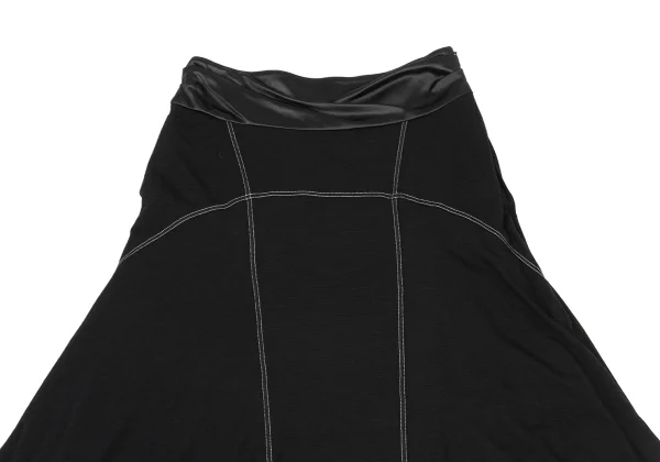 HIROKO KOSHINO Waist Switching Stitch Design Skirt K-175798_003