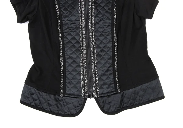HIROKO BIS Quilted Switching Double Zip Top K-175800_007