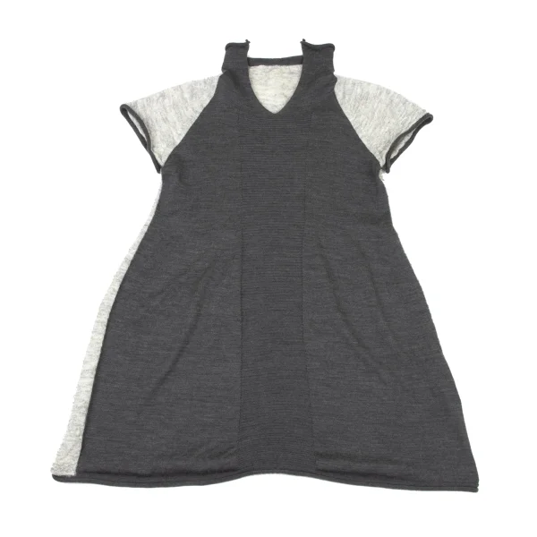 POINTLIGNE Wool Blend Switching Knit Tunic K-175805_002