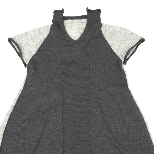 POINTLIGNE Wool Blend Switching Knit Tunic K-175805_003