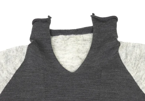 POINTLIGNE Wool Blend Switching Knit Tunic K-175805_004
