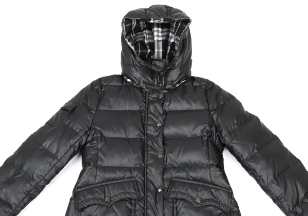 BURBERRY BLUE LABEL Detachable Hood Check Lining Down Jacket K-175807_003