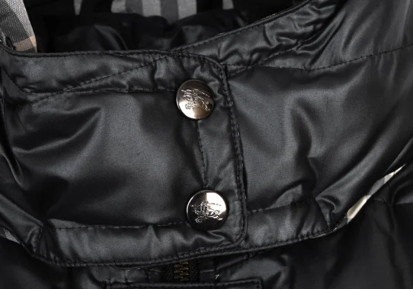 BURBERRY BLUE LABEL Detachable Hood Check Lining Down Jacket K-175807_005