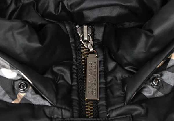 BURBERRY BLUE LABEL Detachable Hood Check Lining Down Jacket K-175807_007