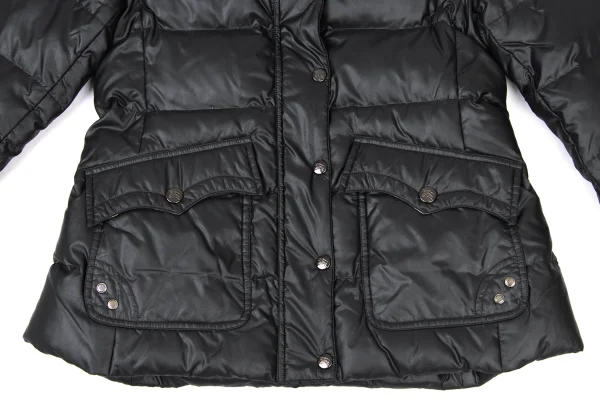 BURBERRY BLUE LABEL Detachable Hood Check Lining Down Jacket K-175807_010