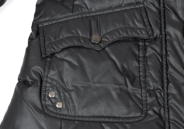 BURBERRY BLUE LABEL Detachable Hood Check Lining Down Jacket K-175807_011