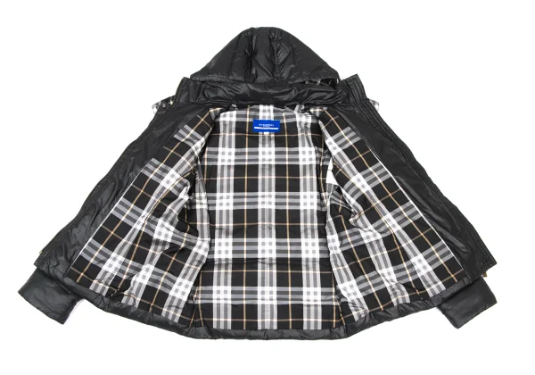 BURBERRY BLUE LABEL Detachable Hood Check Lining Down Jacket K-175807_015