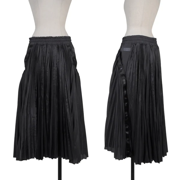 sacai×NIKE Shorts Layered Side Button Pleats Skirt Black M K-175808_001