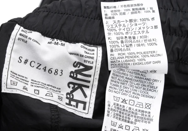 sacai×NIKE Shorts Layered Side Button Pleats Skirt K-175808_020