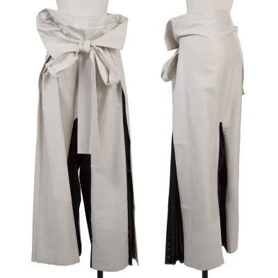 ISSEY MIYAKE A-POC Bi-color Switching Wrap Pants