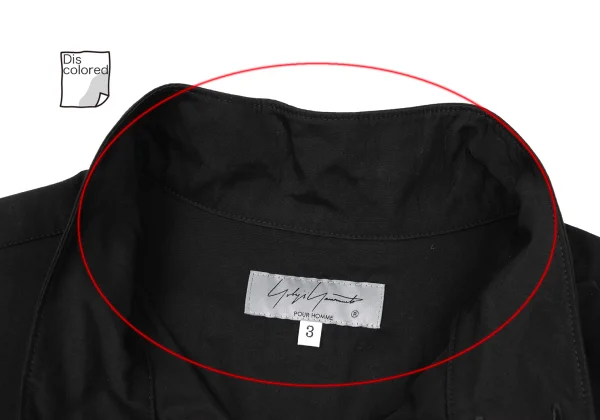 Yohji Yamamoto POUR HOMME Pleats Design Stand Collar Shirt K-175810_005