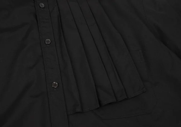 Yohji Yamamoto POUR HOMME Pleats Design Stand Collar Shirt K-175810_006
