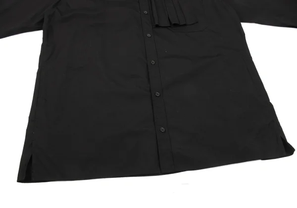 Yohji Yamamoto POUR HOMME Pleats Design Stand Collar Shirt K-175810_011