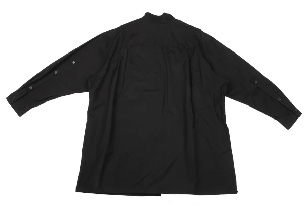 Yohji Yamamoto POUR HOMME Pleats Design Stand Collar Shirt K-175810_014