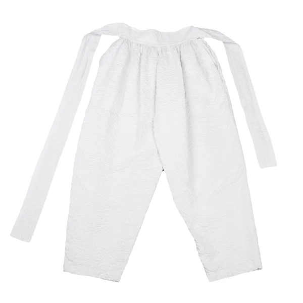 ASHA BY MDS Side Belted Stitch Cotton Pants White S-M K-175811_001