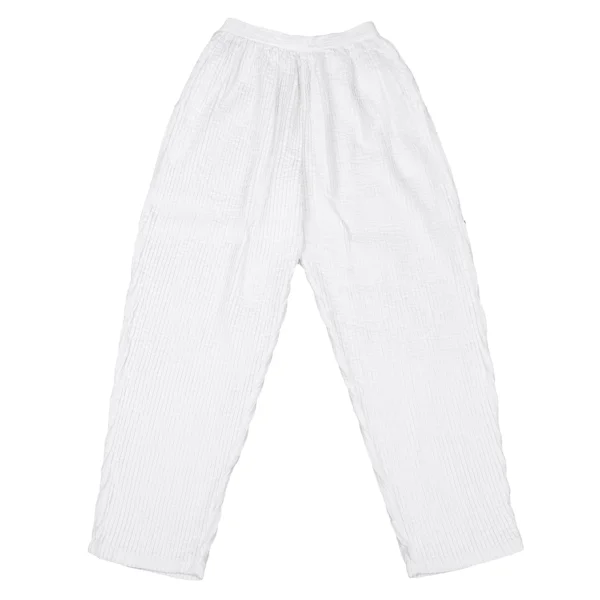 ASHA BY MDS Pleats Cotton Pants White S-M K-175812_001