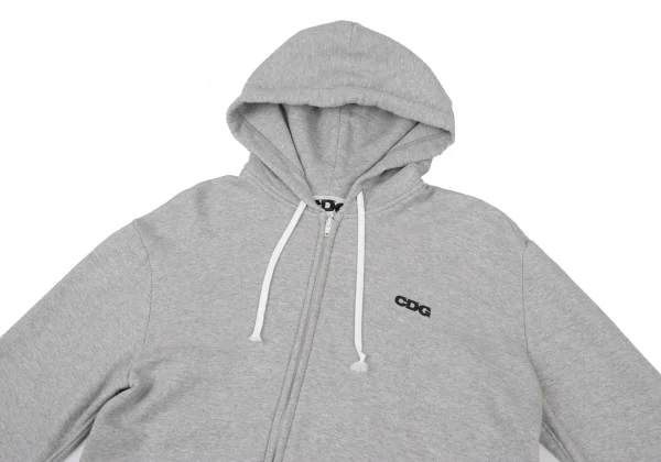 CDG Logo Print Twisted Zip Hoodie K-175814_002