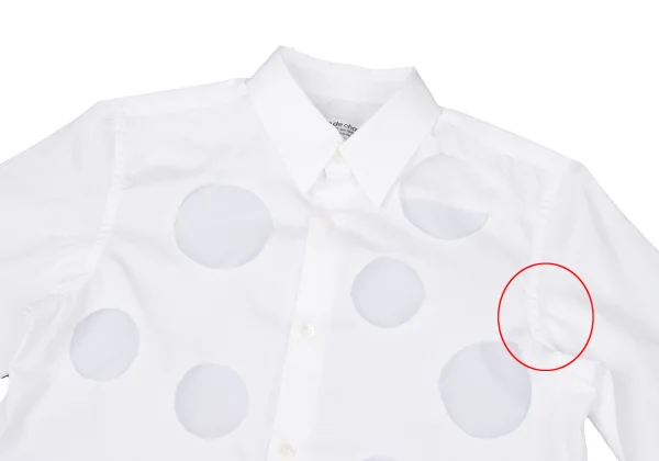 robe de chambre COMME des GARCONS Dot Pattern Sheer Panel Shirt  K-175816_003