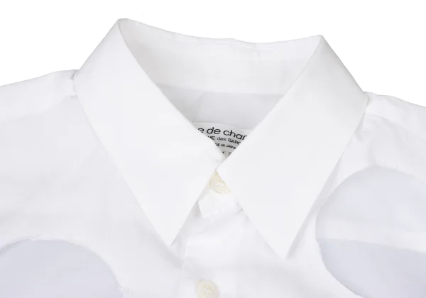 robe de chambre COMME des GARCONS Dot Pattern Sheer Panel Shirt  K-175816_005