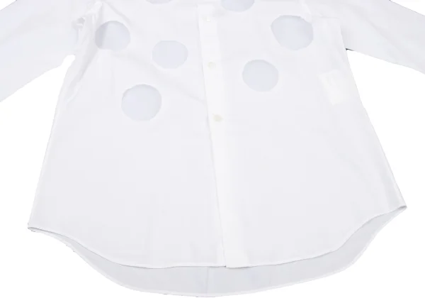 robe de chambre COMME des GARCONS Dot Pattern Sheer Panel Shirt  K-175816_012