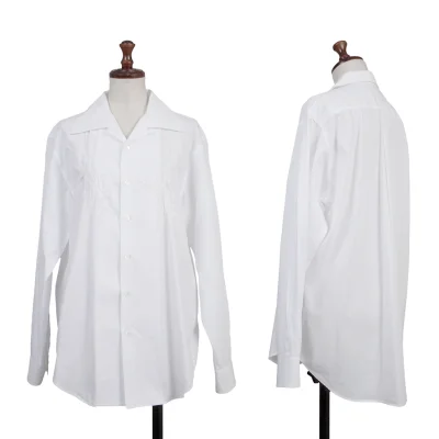 tricot COMME des GARCONS Floral Embroidery Open Collar Shirt