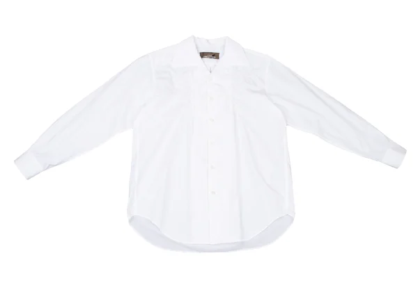 tricot COMME des GARCONS Floral Embroidery Open Collar Shirt K-175818_002