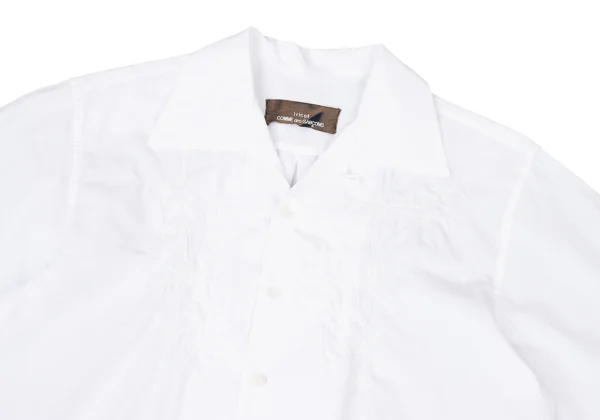 tricot COMME des GARCONS Floral Embroidery Open Collar Shirt K-175818_003