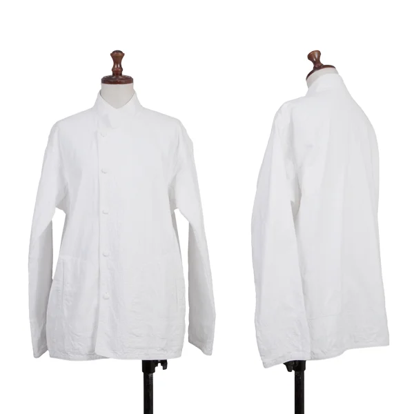 ASHA BY MDS Embroidered Stand Collar Jacket White M K-175820_001