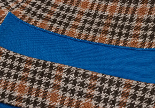 COMME des GARCONS HOMME PLUS Line Switching Houndstooth Polo Shirt K-175821_006