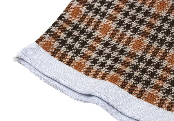 COMME des GARCONS HOMME PLUS Line Switching Houndstooth Polo Shirt K-175821_009
