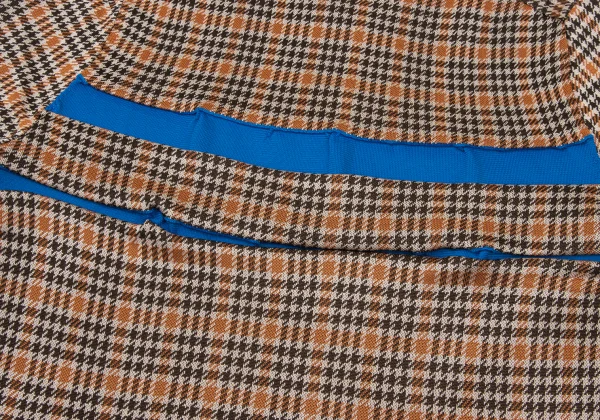 COMME des GARCONS HOMME PLUS Line Switching Houndstooth Polo Shirt K-175821_012