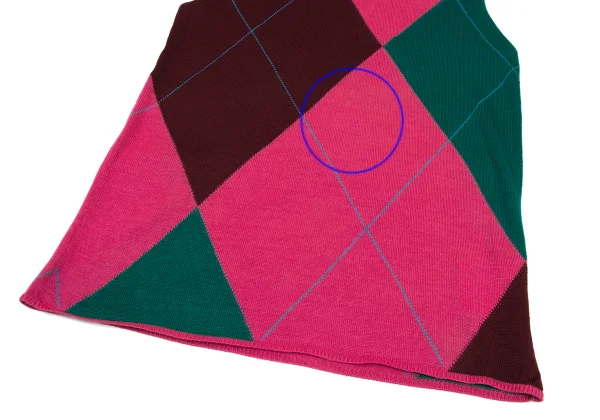COMME des GARCONS HOMME PLUS Argyle V-neck Knit Vest K-175822_007