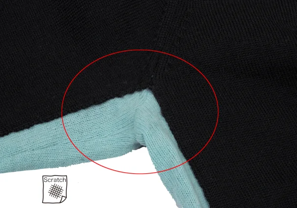 COMME des GARCONS HOMME PLUS Docking Wool Knit Top K-175825_004