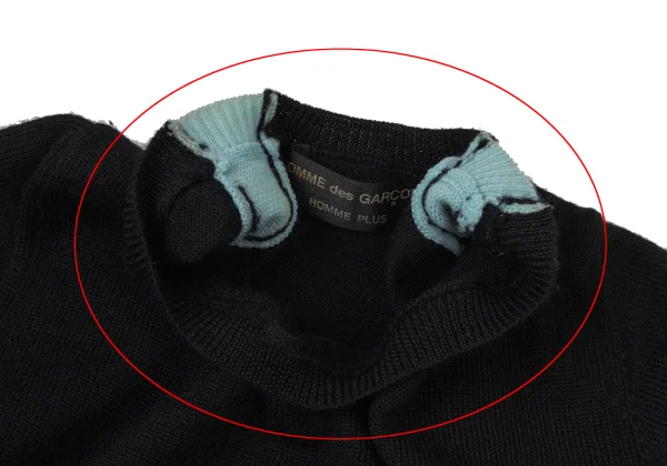 COMME des GARCONS HOMME PLUS Docking Wool Knit Top K-175825_006