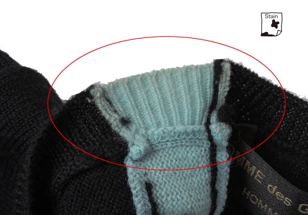 COMME des GARCONS HOMME PLUS Docking Wool Knit Top K-175825_007