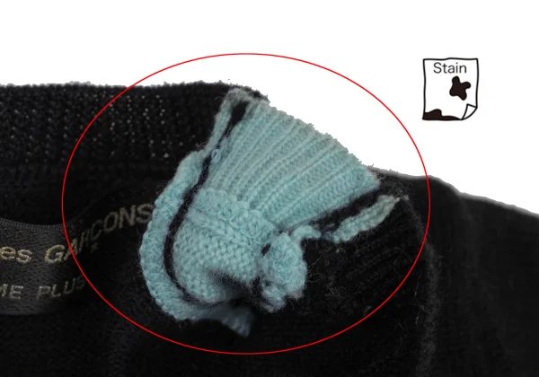 COMME des GARCONS HOMME PLUS Docking Wool Knit Top K-175825_008