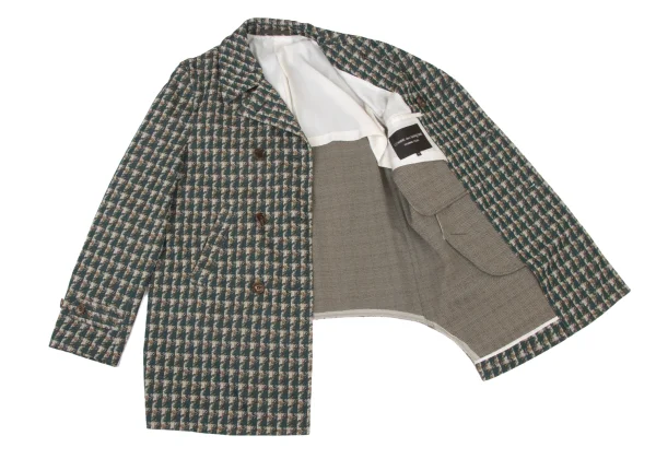 COMME des GARCONS HOMME PLUS Geometric Design Half Coat K-175830_011