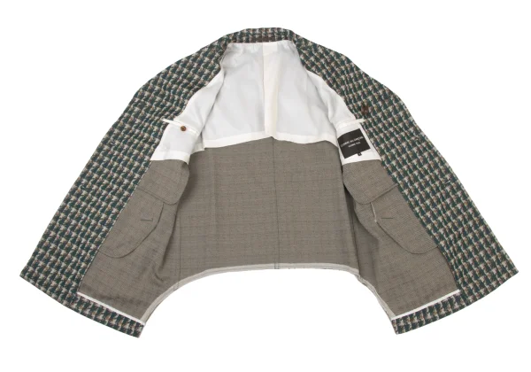 COMME des GARCONS HOMME PLUS Geometric Design Half Coat K-175830_012