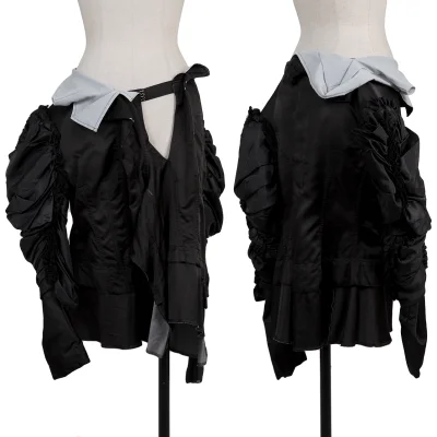 COMME des GARCONS Dyed Poly Silk Sleeves Design Skirt