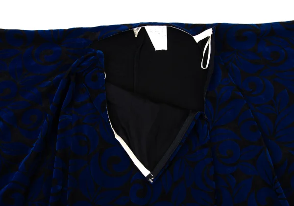 COMME des GARCONS Botanical Flocky Drape Skirt K-175835_005